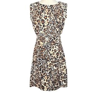 Blumarine Leopard Print Sleeveless Mini Dress Size IT 42 US 6